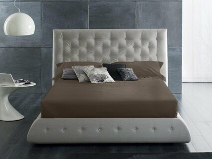 Простыня Primavelle на резинке Satin Luxe (какао) 499
