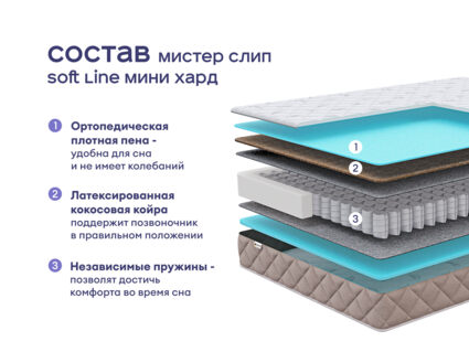 Кровать Димакс Лероса с п/м + матрас Мистер Слип Soft Line Мини Хард 1472