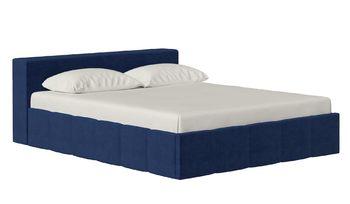 Кровать двуспальная Corretto Стелла синий (с основанием)