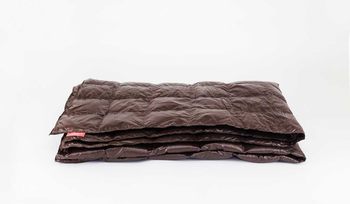 Одеяло из полиэстра Kauffmann Travel plaid Dark brown