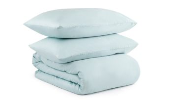 Комплект постельного белья полутороспальный Tkano Essential голубой (сатин)