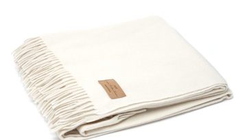 Плед Italian Woollen Treasures Lara Bianco